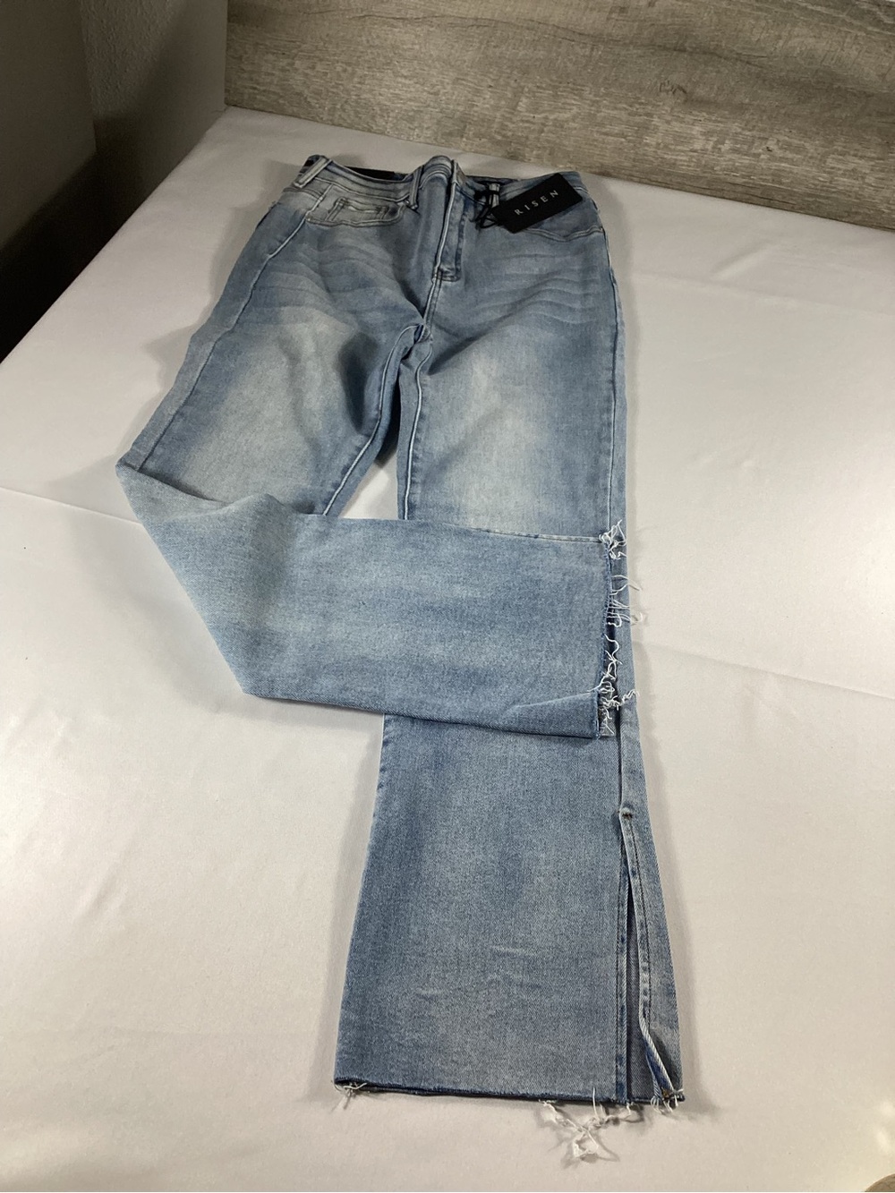RISEN High Rise Straight Leg Jeans Size 11 / Waist 30 Light Wash new